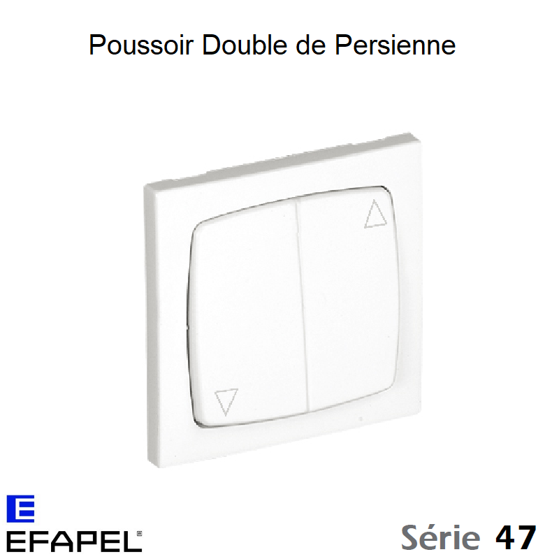 Poussoir Double de Persienne - Série 47