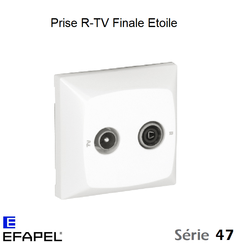 Prise R-TV égalisée Finale/Etoile - Série 47