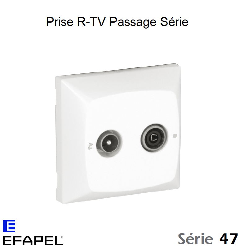 Prise R-TV égalisée Passage/Série - Série 47