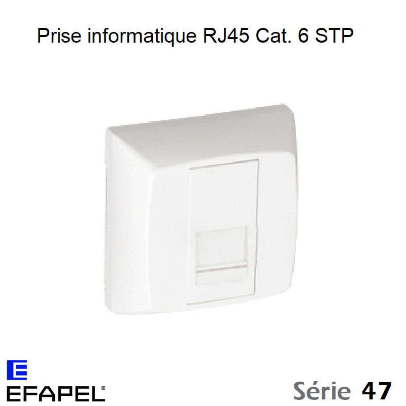 Prise Informatique RJ45 Cat. 6 STP - Série 47