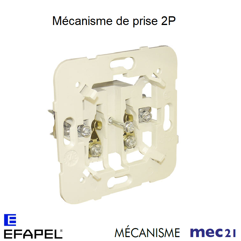 Mécanisme de prise de courant 2P