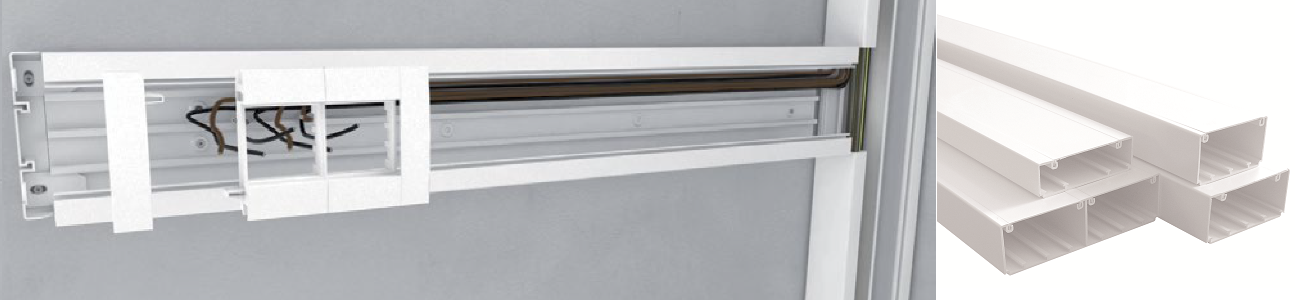 Goulottes de distribution L75 et accessoires de montage