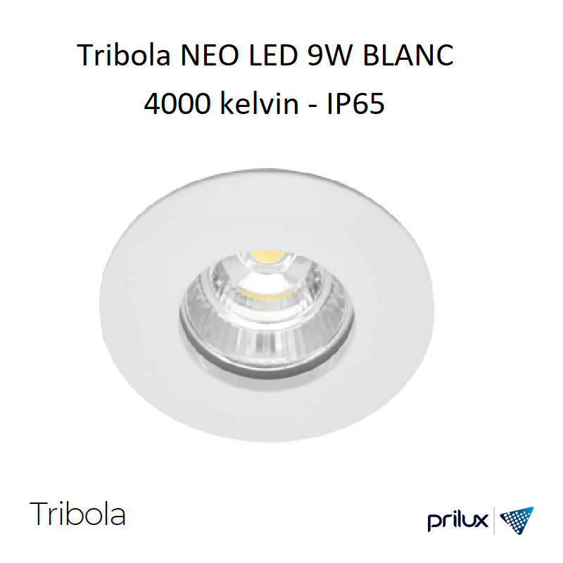 TRIBOLA NEO LED 9W Blanc IP65 - 4000 kelvin