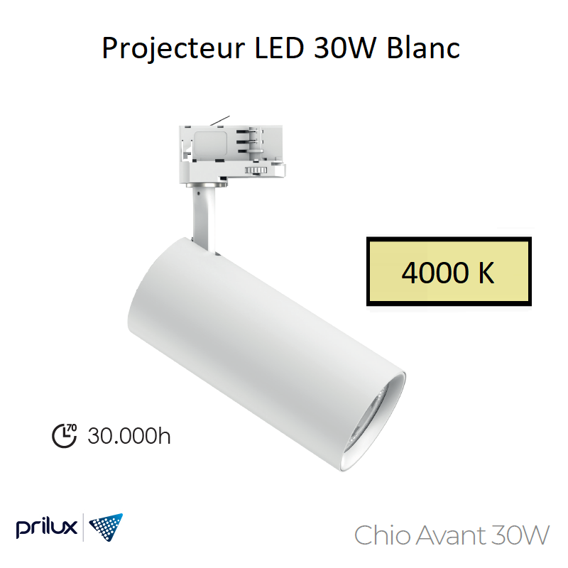 Projecteur LED Chio Avant 30W Blanc - 4000 kelvin