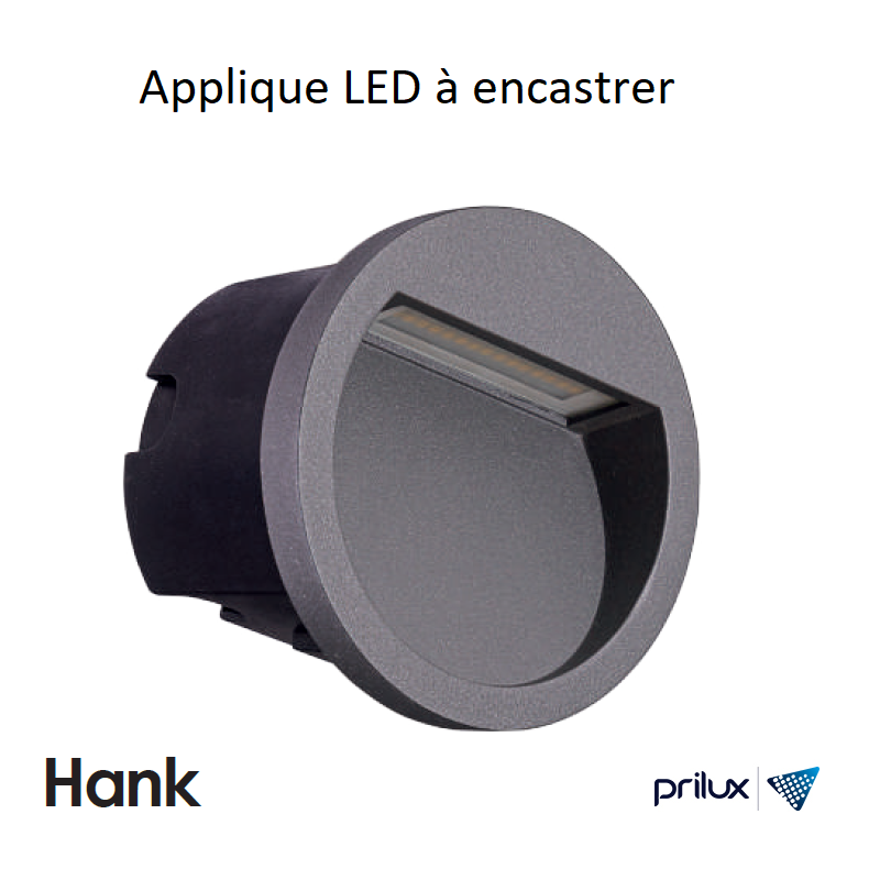 Applique LED extérieure encastrée 3W - HANK