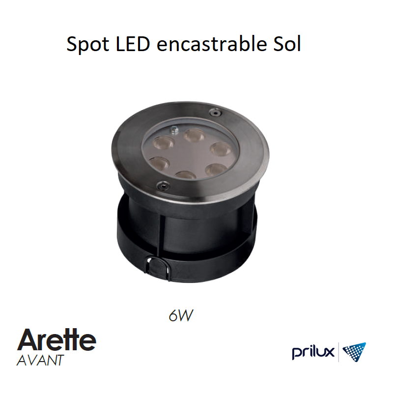 Spot LED sol encastrable 6W - ARETTE