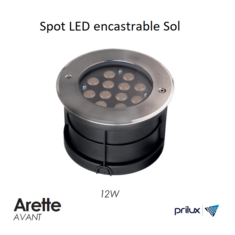 Spot LED sol encastrable 12W - ARETTE