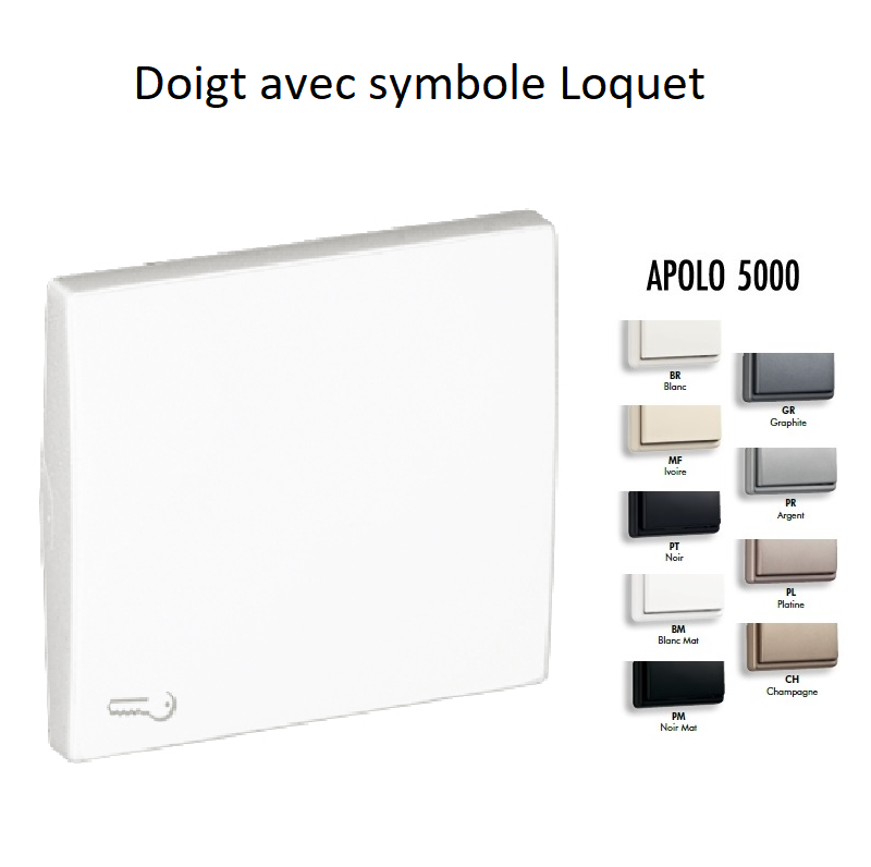 Doigt avec symbole Loquet APOLO 5000
