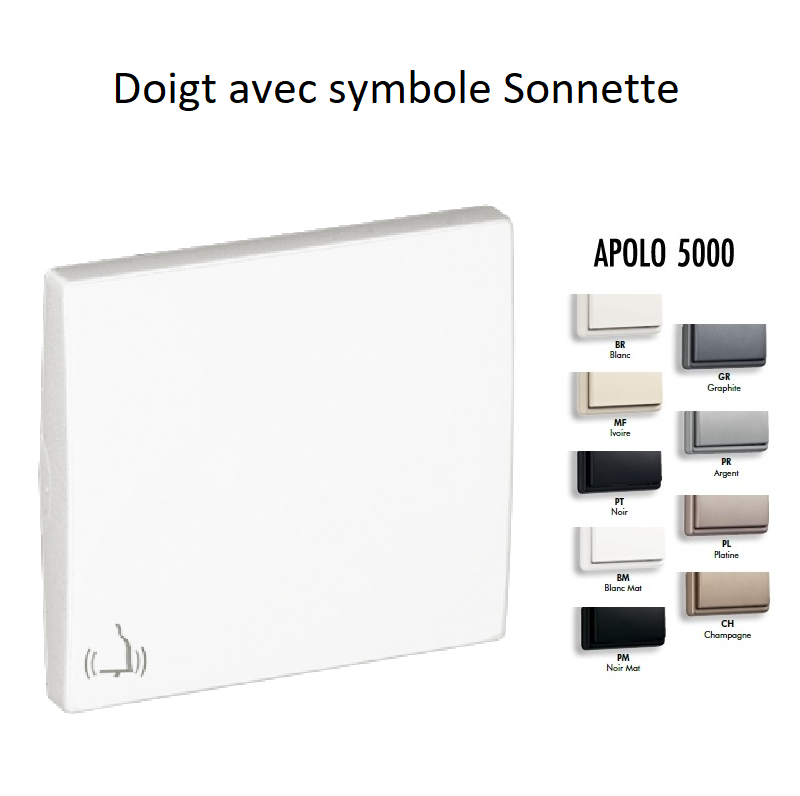 Doigt avec symbole Sonnette APOLO5000 50605T