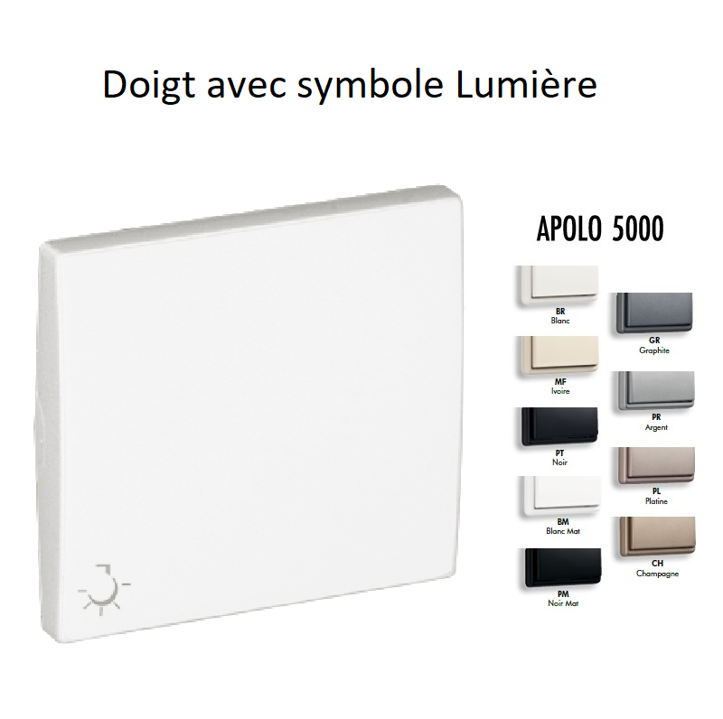 Doigt avec symbole Lumière APOLO5000 50607T