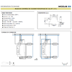 Relais de controle de courant monophasée 55025 -2
