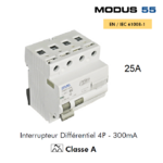 Interrupteur Différentiel 4P 300mA Classe A 4DA 25A