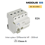 Interrupteur Différentiel 4P 300mA Classe A 4DA 63A