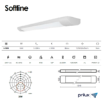 Applique linéraire LED Softline 48W Blanc 441919 caractéristiques