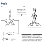 Eclairage suspendu kela montage 1