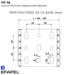 Perforation à la base L 80-100