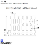 Perforation latérale H80