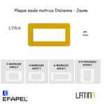 Plaque lyra matrice italienne 41916TAM 42917TAM 42918TAM 42926TAM Jaune