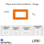 Plaque lyra matrice italienne 41916TLR 42917TLR 42918TLR 42926TLR Orange
