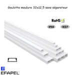 Goulotte moulure sans séparateur 32x12,5 10400