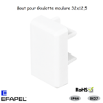 Bout pour goulotte série 10 Moulures 32x12,5 10405ABR