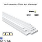 Goulotte moulure 75x20 10140CBR