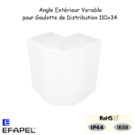 Angle extérieur variable pour goulottes distribution 10086