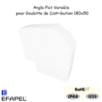 angle plat variable pour goulottes distribution 10293