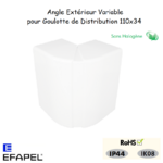 Angle extérieur variable pour goulottes distribution 10086GBR