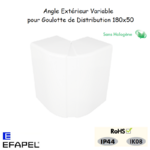 Angle extérieur variable pour goulottes distribution 10296GBR
