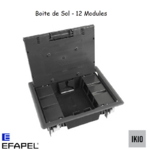 Boite de sol 12 modules Anthracite 83006C