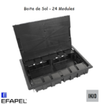 Boite de sol 24 modules Anthracite 83012C