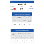 Goulotte moulure 25x16 10450FBR caractéristiques