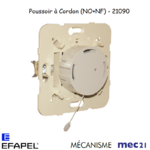 Mécanisme poussoir avec cordon NO+NF mec 21090