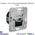 Mécanisme variateur va-et-vient Ferromagnétique pour lampes basse consomation 110V R L mec 21214