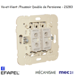 Mécanisme poussoir double va-et-vient de persienne mec 21283