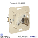 Mécanisme interrupteur poussoir à clé mec 21351