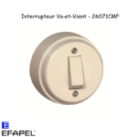 Interrupteur va-et-vient rétro 26071CMF