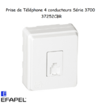 Prise de Téléphone 4 conducteurs Série 3700 EFAPEL 37255C