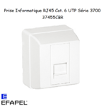 Prise informatique RJ45 Cat. 6 UTP Série 3700 EFAPEL 37455C