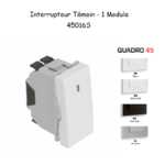 Interrupteur Témoin 1 module Quadro 45016S