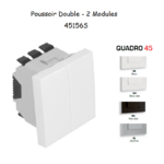 Poussoir Double 2 modules Quadro 45156S
