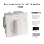 Interrupteur Rotatif - 2 Modules Quadro 45302S