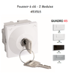 Poussoir à clé - 2 Modules Quadro 45351S