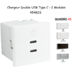 Chargeur Double USB Type C - 2 Modules 454382S