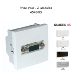 Prise VGA 2 modules Quadro 45430S