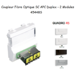 Module avec coupleur de fibre optique SC APC Duplex Quadro 45448S