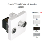 Prise R-TV-SAT Etoilr Quadro 45543S