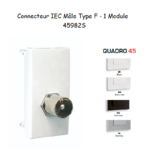 Module avec connecteur IEC Mâle Type F Quadro 45982S