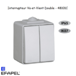 Interrupteur Va-et-Vient Double Etanche 48 EFAPEL 48101C